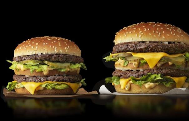 Imagen de hamburguesas de McDonald's.