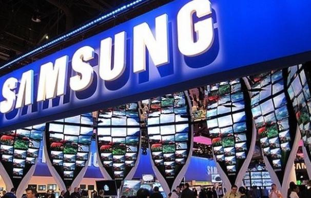 Fotografía del logotipo de Samsung