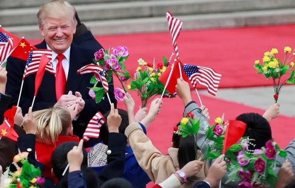 El presidente de Estados Unidos, Donald Trump, en su visita a China