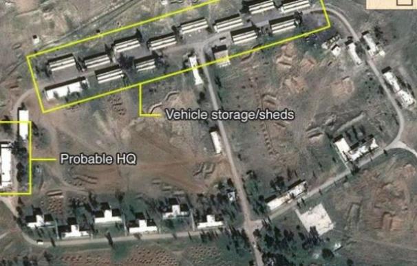 Presunta base militar de Irán en Siria