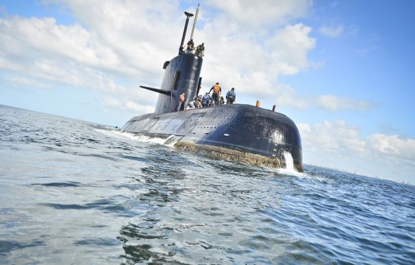 Fotografía sin fecha cedida por la Armada Argentina que muestra el submarino de la Armada desaparecido (EFE/Armada Argentina)