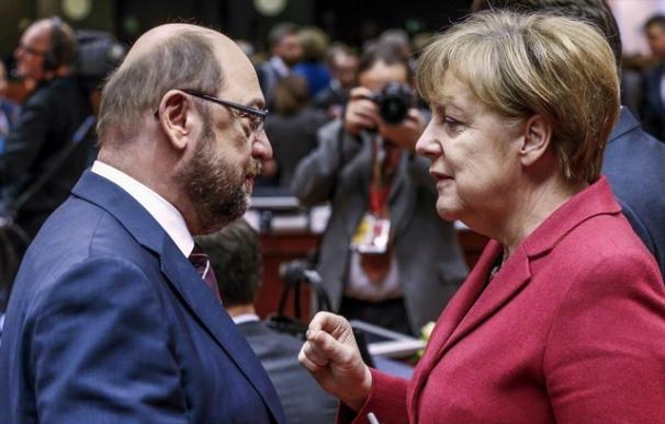 ANgela Merkel y Martin Schulz