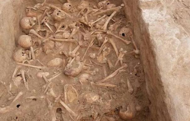 Fotografía de los restos humanos hallados en Atocha.