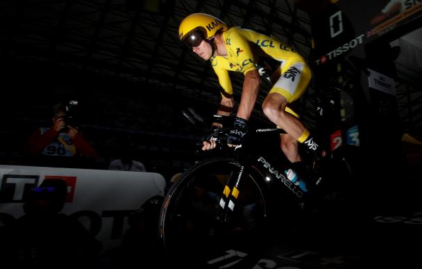 Chris Froome durante la vigésima etapa del Tour de Francia