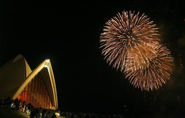 Fuegos artificiales en Sidney para recibir el año