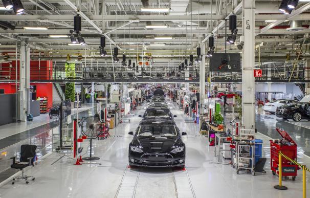 Fotografía de la Factoría de Tesla en Fremont