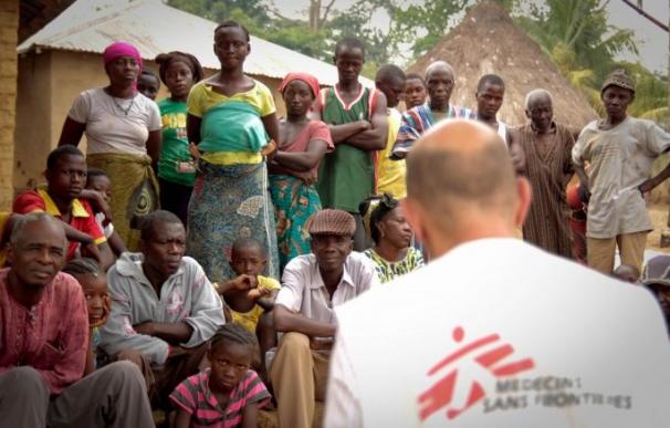 Imagen de los trabajos de Médicos sin Fronteras en África