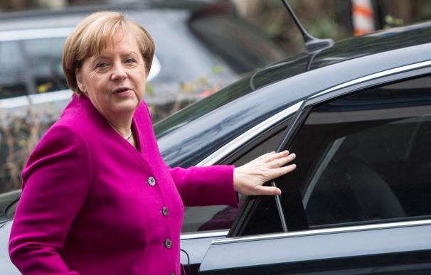 La canciller alemana y líder de la Unión Demócrata Cristiana (CDU) Angela Merkel (EFE/OMER MESSINGER)