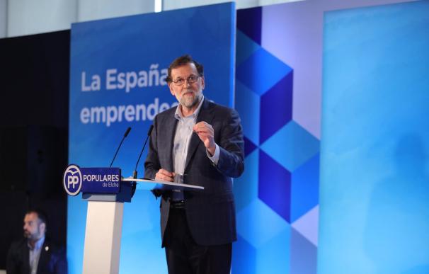 Rajoy en el acto bajo el lema 'La España emprendedora'