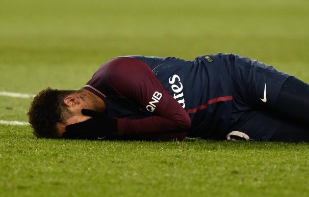 Neymar se lesionó durante el PSG-Olympique de Marsella