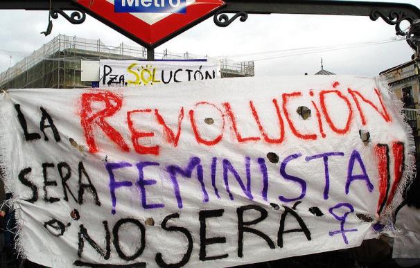 Pancarta Huelga feminista