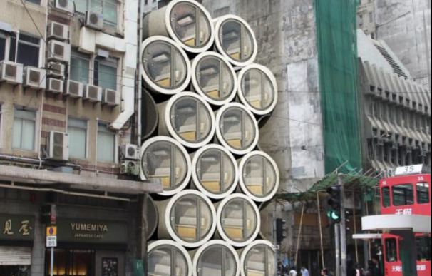 Casas tubo en Hong Kong