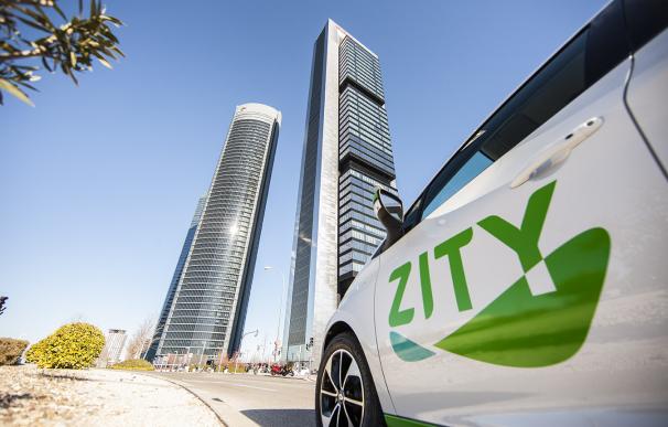 Vehículo eléctrico de la plataforma de car sharing 'Zity'