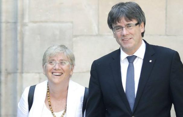 La exconsellera Clara Ponsatí y Carles Puigdemont