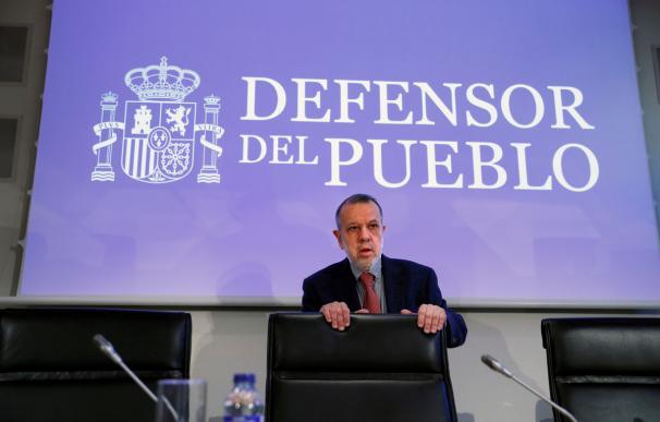 El defensor del Pueblo en funciones, Francisco Fernández Marugán, durante un acto.