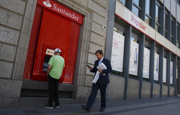 Sedes del Banco Santander y del Popular en Madrid.