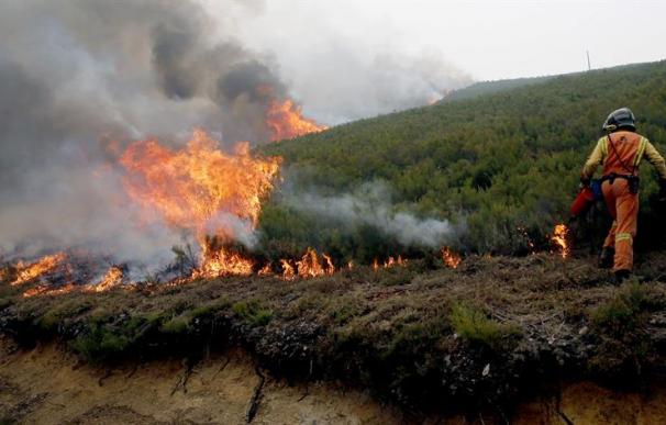 Imagen incendio en Galicia