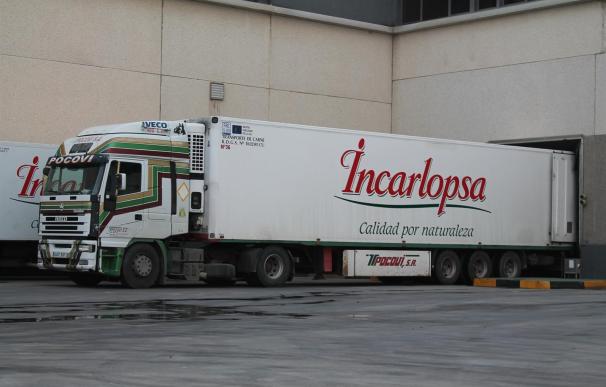 Camión de Incarlopsa, proveedor cárnico de Mercadona