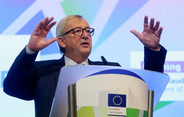 Fotografía de Jean Claude Juncker durante la comparecencia del 8 de enero de 2017