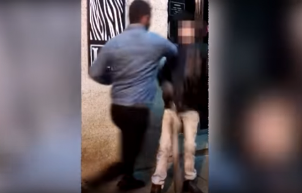 Imagen del vídeo del momento de la agresión.