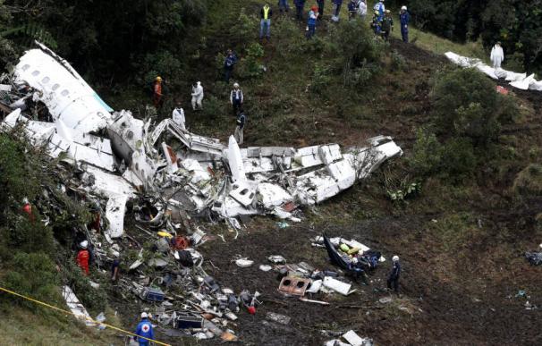 Fotografía accidente Chapecoense: la falta de combustible causó el accidente de avión