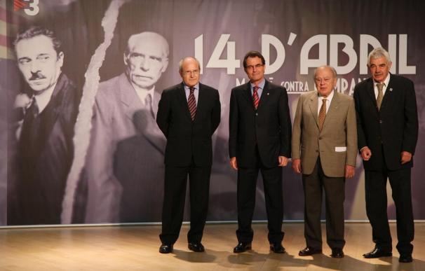 José Montilla, Artur Mas, Jordi Pujol y Pasqual Maragall en una imagen de archivo (Gencat)
