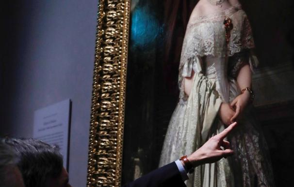 Presentación del cuadro de Madrazo "Josefa del Águila Ceballos, luego marquesa de Espeja" que Alicia Koplowitz adquirió para donarlo al Museo Nacional del Prado