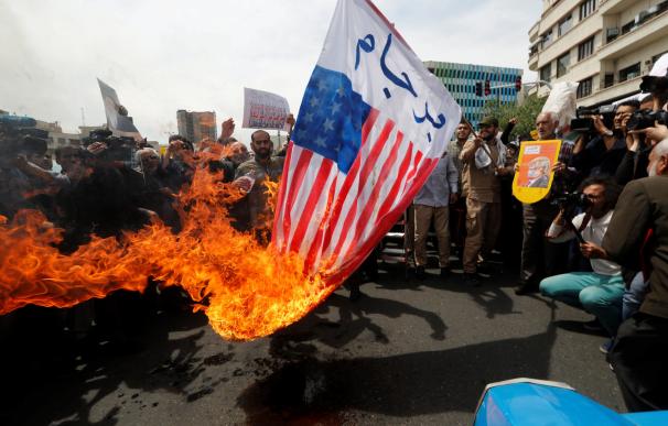 Las protestas contra EEUU en Irán se suceden