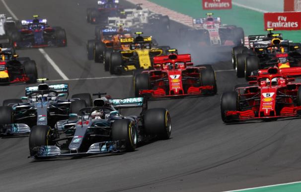 La salida en el Gran Premio de España fue todo un caos