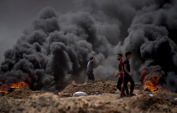 Protesta sangrienta en Gaza