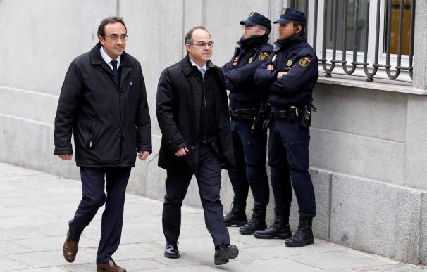 Jordi Turull y Josep Rull a su llegada al Tribunal Supremo
