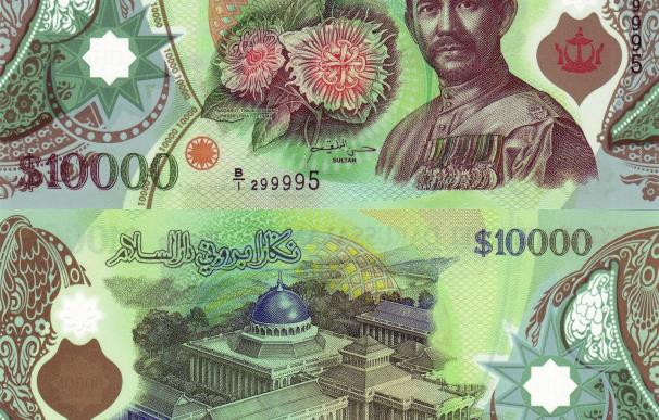 El billete de 10.000 dólares de Brunéi.