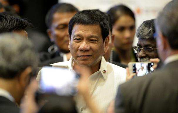 El presidente de Filipinas, Rodrigo Duterte, en una reciente visita a Laos