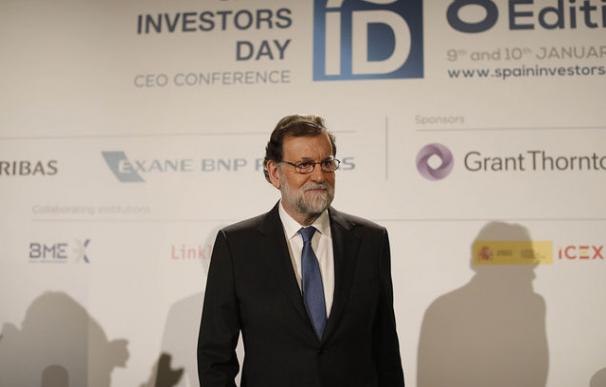 El ex presidente del Gobierno, Mariano Rajoy, en el Spain Investors Day.
