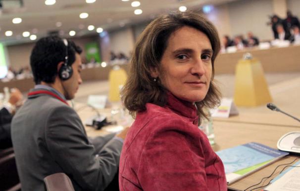 Teresa Ribera, ministra responsable de energía y cambio climático.