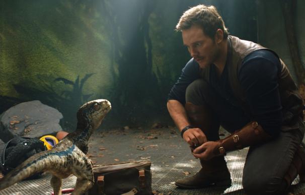 Blue y Chris Pratt, Jurassic World, El Reino Caído