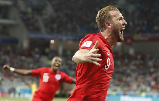 Kane celebra uno de los goles anotados frente a Túnez. /EFE