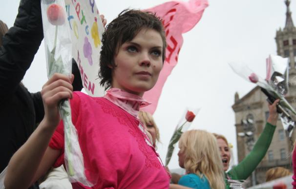 Oksana Shachko en una imagen de archivo, Femen