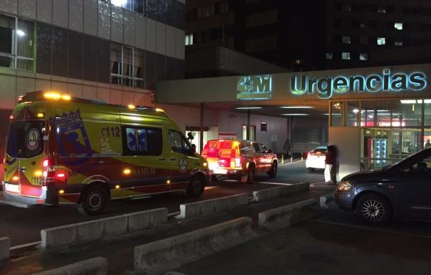 Llegad del Samur a Urgencias del hospital de La Paz