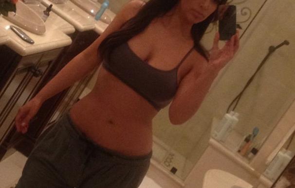 Kim Kardashian, sexy hasta para andar por casa