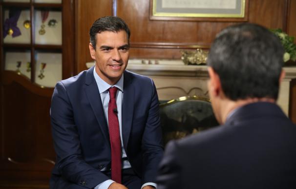 Pedro Sánchez, en una entrevista en Caracol TV, de Colombia
