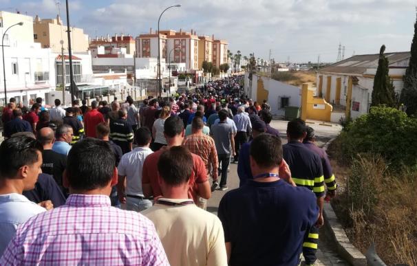 Trabajadores vuelven a Navantia tras cortar carretera en San Fernando