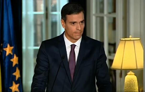 Pedro Sánchez en la residencia del representante permanente de España ante la ON