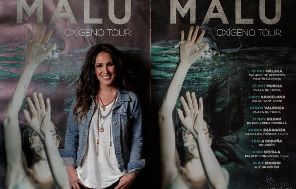 La cantante Malú presenta su nuevo disco Oxígeno