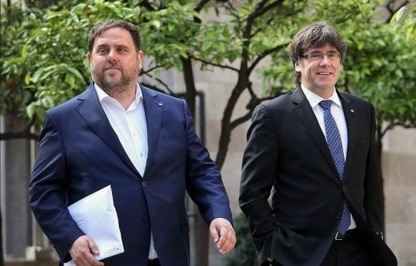 Oriol Junqueras y Carles Puigdemont (Archivo)