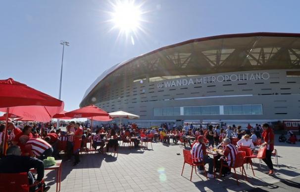 El Wanda Metropolitano en el Día de las Peñas del Atlético de Madrid