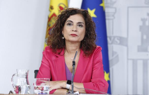 La ministra de Hacienda, María Jesús Montero, tras el Consejo de Ministros