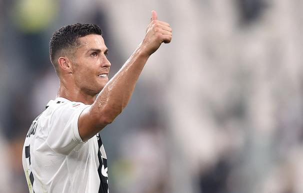 Cristiano Ronaldo en su primer partido con la Juve