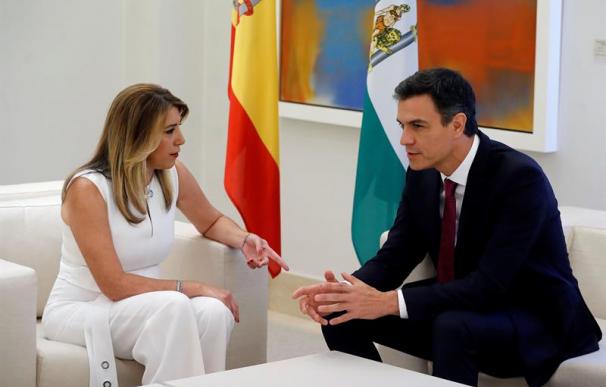 Encuentro entre Susana Díaz y Pedro Sánchez
