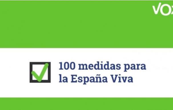 100 medidas urgentes de Vox para España